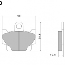 Колодки тормозные Nissin A0270