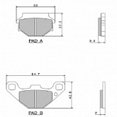 Колодки тормозные Nissin A0330
