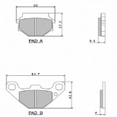 Колодки тормозные Nissin A0330