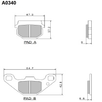 Колодки тормозные Nissin A0340