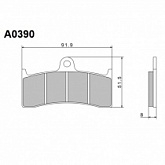 Колодки тормозные Nissin A0390
