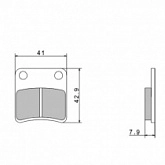 Колодки тормозные Nissin A0420
