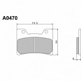 Колодки тормозные Nissin A0470
