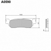Колодки тормозные Nissin A0590