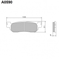 Колодки тормозные Nissin A0590