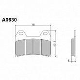 Колодки тормозные Nissin A0630
