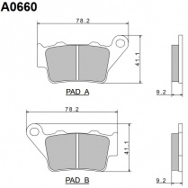 Колодки тормозные Nissin A0660