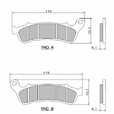 Колодки тормозные Nissin A0900