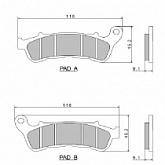Колодки тормозные Nissin A0900