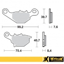 Колодки тормозные Pro-x 37.105202