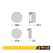 Колодки тормозные Pro-x 37.209802