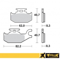 Колодки тормозные Pro-x 37.236102