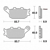 Колодки тормозные Renthal BP-508