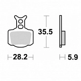 Колодки тормозные SBS 1006SI
