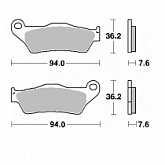 Колодки тормозные SBS 151HM