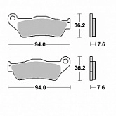 Колодки тормозные SBS 151HM
