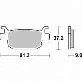 Колодки тормозные SBS 193MS