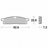 Колодки тормозные SBS 589SI