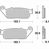 Колодки тормозные SBS 627DCC