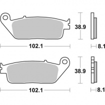 Колодки тормозные SBS 627DCC