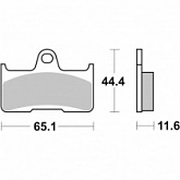 Колодки тормозные SBS 799RSI