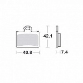 Колодки тормозные SBS 872RSI