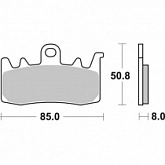 Колодки тормозные SBS 900DS-2