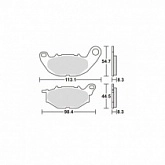 Колодки тормозные SBS 931DC
