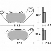 Колодки тормозные SBS 932RQ