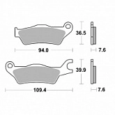 Колодки тормозные SBS 951HF
