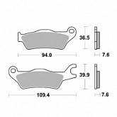 Колодки тормозные SBS 951HS