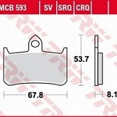 Колодки тормозные TRW Lucas MCB593TRQ