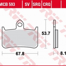 Колодки тормозные TRW Lucas MCB593TRQ