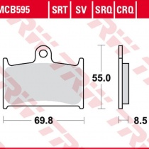Колодки тормозные TRW Lucas MCB595TRQ