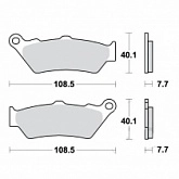 Колодки тормозные TRW Lucas MCB671PC