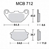 Колодки тормозные TRW Lucas MCB712SRM