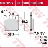 Колодки тормозные TRW Lucas MCB742TRQ