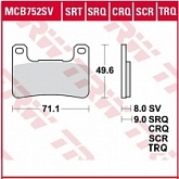 Колодки тормозные TRW Lucas MCB752TRQ