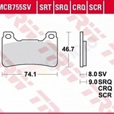 Колодки тормозные TRW Lucas MCB755TRQ