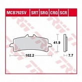 Колодки тормозные TRW Lucas MCB792TRQ