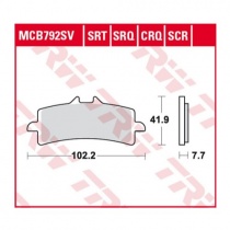 Колодки тормозные TRW Lucas MCB792TRQ