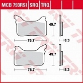 Колодки тормозные TRW Lucas MCB793TRQ