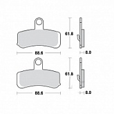 Колодки тормозные TRW Lucas MCB813PC