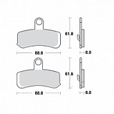 Колодки тормозные TRW Lucas MCB813PC