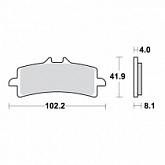Колодки тормозные TRW Lucas MCB858TRQ