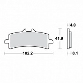 Колодки тормозные TRW Lucas MCB858TRQ