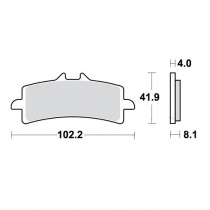 Колодки тормозные TRW Lucas MCB858TRQ