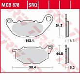 Колодки тормозные TRW Lucas MCB878TRQ