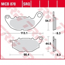 Колодки тормозные TRW Lucas MCB878TRQ
