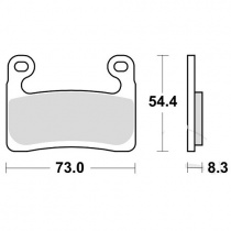 Колодки тормозные TRW Lucas MCB901SCR